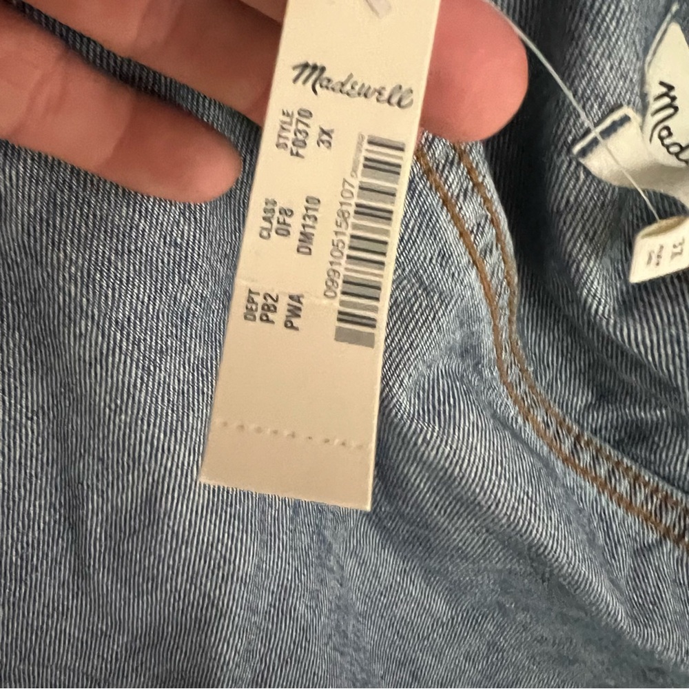 NWT MADEWELL Denim Jacket, 3X - Picture 11 of 13